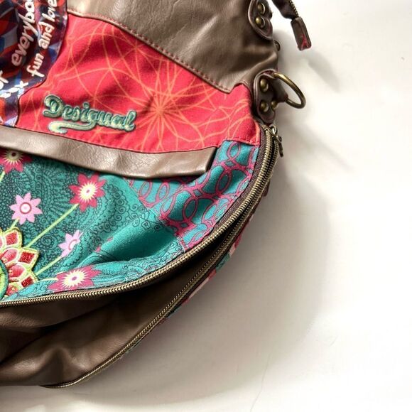 Desigual Boho Patchwork Crossbody Bag - Picture 8 of 10